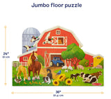 #50615 Busy Barn Shaped Floor Puzzle, 32 piece