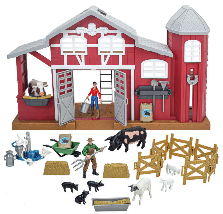 #506BC 1/20 Dairy Barn Playset, 38-piece