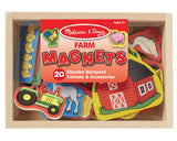 #9279 Wooden Farm Magnets Set