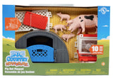 #518BC 1/20 Big Country Adventure Pig Hut Play Set, 10 Piece