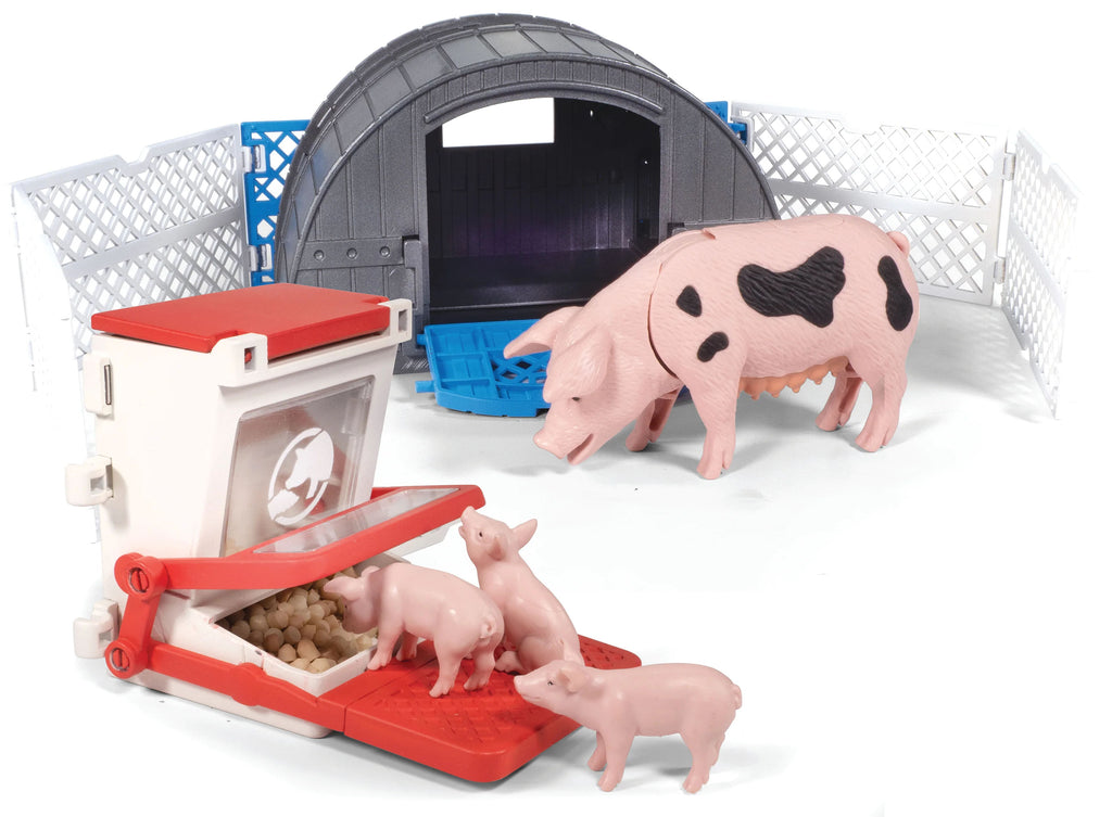 #518BC 1/20 Big Country Adventure Pig Hut Play Set, 10 Piece