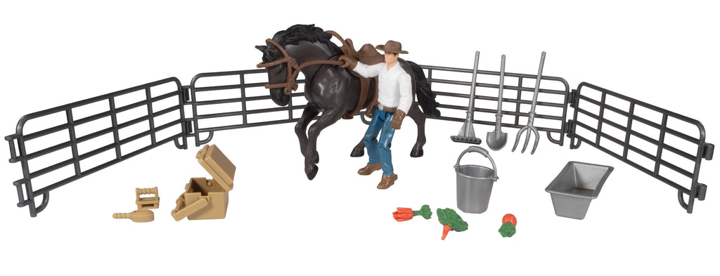 #525BC 1/20 Big Country Adventure Horse with Cowboy 20-pc Playset