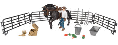 #525BC 1/20 Big Country Adventure Horse with Cowboy 20-pc Playset