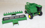#550EO 1/80 John Deere Titan II Combine with 2 Heads - No Box, AS IS