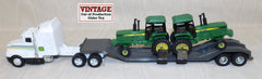 #5530EO 1/64 John Deere Equipment Hauling Set with 2 "4450" Row Crop Tractors - No Package, AS IS