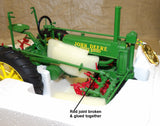 #5633CO 1/16 John Deere Model A Tractor with 290 Series Cultivator, Precision Classics #2 - Repaired, AS IS