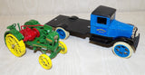 #5768 1/32 John Deere Waterloo Boy Tractor with 1/25 1931 Hawkeye Flatbed Truck - No Box, AS IS