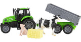 #59238 1/32 Breyer Farms Tractor & Tag-A-Long Wagon with Animals