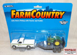 #5924 1/64 John Deere Pickup with Model D Tractor and Trailer