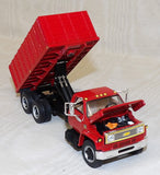 #60-0887 1/64 All Red 1970 Chevy C65 Tandem Axle Grain Truck
