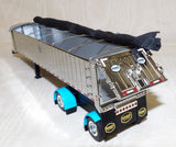 #60-1893 1/64 Cyan & Chrome Peterbilt Model 379 with 60" Vintage Sleeper & MAC Coal End Dump Trailer