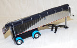 #60-1893 1/64 Cyan & Chrome Peterbilt Model 379 with 60" Vintage Sleeper & MAC Coal End Dump Trailer