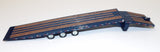 #60-1935 1/64 Rich Blue & Silver Peterbilt Model 389 with 48" Mid-Roof Sleeper & Talbert 5553T Traveling Axle Trailer