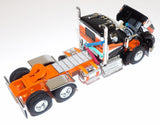 #60-2008 1/64 Black & Orange Kenworth W900 Day Cab & MAC Coal End Dump Trailer