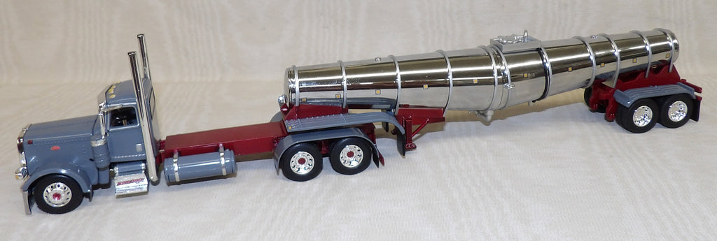 #60-2068 1/64 North Coast Wine Peterbilt Model 389 Day Cab with Polar Deep Drop Tank Trailer