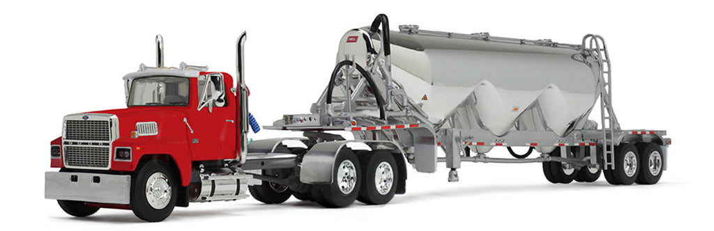 #60-2103 Heil Red Ford LTL 9000 Day Cab with Heil Pneumatic Tank Trailer