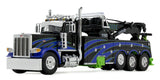 #60-2248 1/64 Black & Blue Peterbilt Model 389 Day Cab with Miller Century Model 1150 Rotator Wrecker