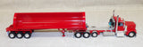 #60-2337 1/64 Red Peterbilt 589 Tri-Axle Day Cab with SmithCo Side Dump Tri-Axle Trailer