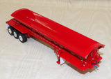 #60-2337 1/64 Red Peterbilt 589 Tri-Axle Day Cab with SmithCo Side Dump Tri-Axle Trailer