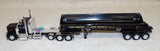#60-2338 1/64 Black Peterbilt 589 Tri-Axle Day Cab with SmithCo Side Dump Tri-Axle Trailer