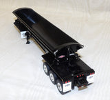 #60-2338 1/64 Black Peterbilt 589 Tri-Axle Day Cab with SmithCo Side Dump Tri-Axle Trailer