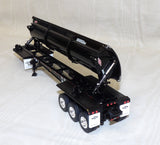 #60-2338 1/64 Black Peterbilt 589 Tri-Axle Day Cab with SmithCo Side Dump Tri-Axle Trailer