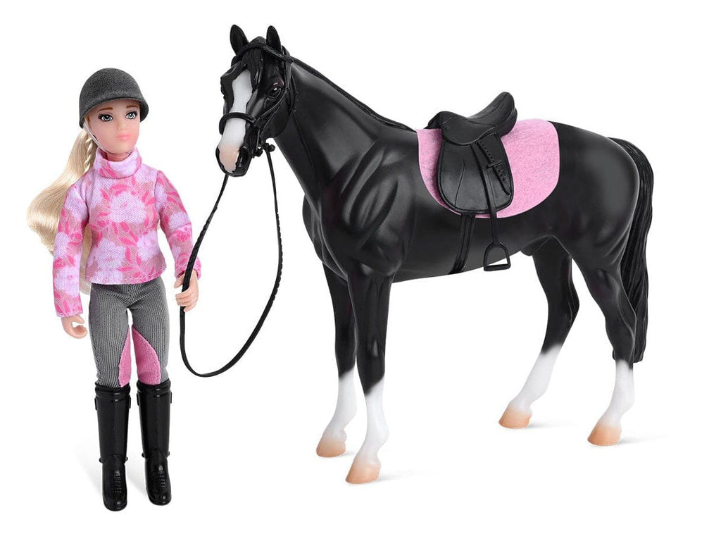 #61156 1/12 English Horse & Rider Set