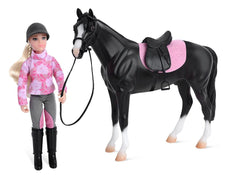 #61156 1/12 English Horse & Rider Set