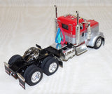 #616321 1/64 Viper Red & Silver Kenworth W900L Tandem Axle Day Cab - No Box