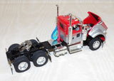#616321 1/64 Viper Red & Silver Kenworth W900L Tandem Axle Day Cab - No Box