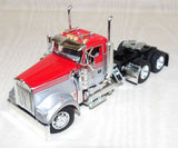 #616321 1/64 Viper Red & Silver Kenworth W900L Tandem Axle Day Cab - No Box