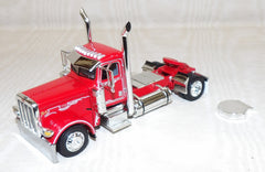 #618941 1/64 Red Peterbilt 389 Single Axle Day Cab - No Box