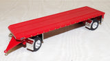 #618945 1/64 Red 28.5' Utility Flatbed Pup Trailer - No Box