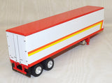 #619452 1/64 White & Red 40' Refrigerated Trailer with Thermo King Reefer - No Box