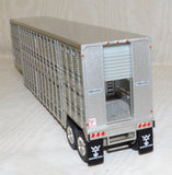 #619702 1/64 Vintage Wilson 45' Livestock Trailer with Silver Rims - No Box