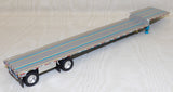 #621272 1/64 Teal & Silver Transcraft Stepdeck Spread Axle Trailer - No Box