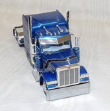 #621721 1/64 Bright Blue & Black Peterbilt Model 589 with 72" Mid-Roof Sleeper - No Box