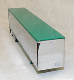 #621922 1/64 Chrome & Green 53' Utility Spread-Axle Trailer - No Box