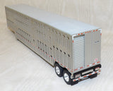 #622652 1/64 Silver Wilson Silverstar Tandem Axle Livestock Trailer - No Box