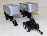 #622912 1/64 22' Dual End Dump Pup Trailers with Tandem Axle Dolly - No Box