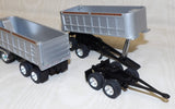 #622912 1/64 22' Dual End Dump Pup Trailers with Tandem Axle Dolly - No Box