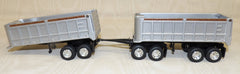 #622912 1/64 22' Dual End Dump Pup Trailers with Tandem Axle Dolly - No Box