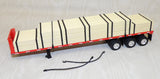 #623442 1/64 Red 48' Utility Flatbed Trailer with Lumber Load - No Box