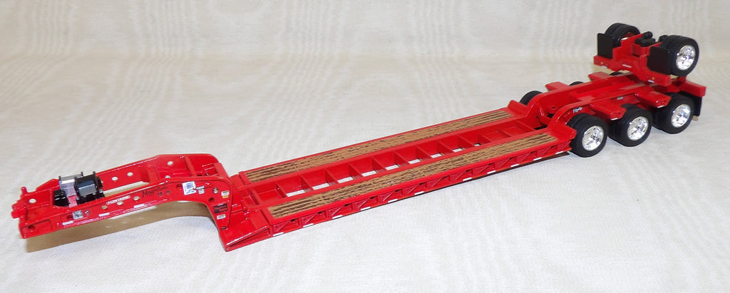 #623552 1/64 Red Fontaine Magnitude Triple Axle Lowboy Trailer with Fliptail - No Box