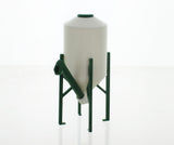 #64-305-WT 1/64 White Smooth Side Storage Bin on Legs