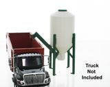 #64-305-WT 1/64 White Smooth Side Storage Bin on Legs