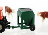 #64-346-GR 1/64 Green Portable Bulk Feed Trailer