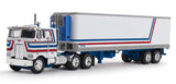 #69-1920 1/64 Bicentennial Patriot Peterbilt Model 352 COE 86" Sleeper & 40' Vintage Trailer with Reefer