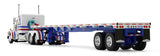 #69-1921 Bicentennial Patriot Peterbilt Model 359 with 36" Flat Top Sleeper & 48' Utility Flatbed Trailer