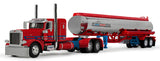 #69-2148 1/64 Sancken Trucking Peterbilt Model 389 with 36" Flat Top Sleeper & Heil Fuel Tanker Trailer